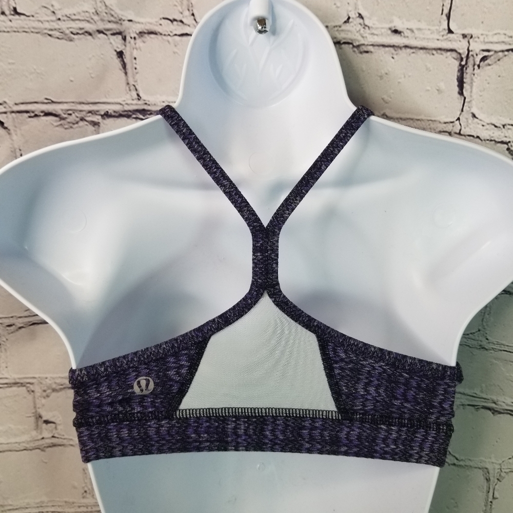 Lululemon power y purple black sports bra - Picture 5 of 6